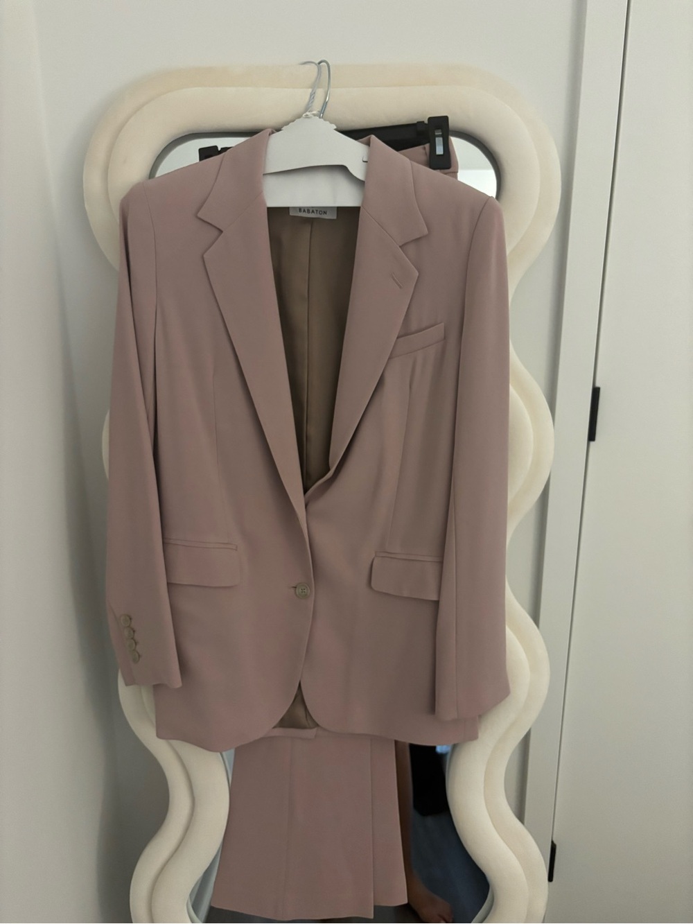 Babaton Blush Mauve Tailored Pantsuit